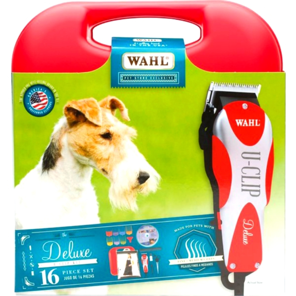 Wahl Deluxe U-Clip Dog & Cat Clipper Kit, RedBy Wahl
